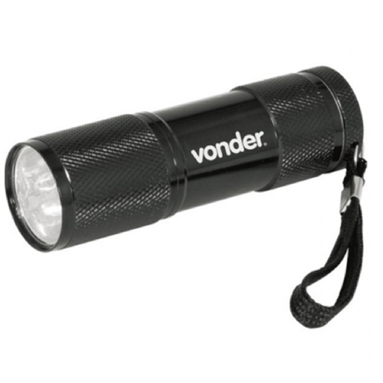 Lanterna Alumínio 9 Leds Pilha Camping Residências