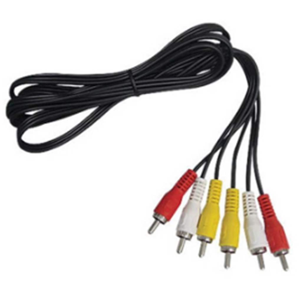 Cabo De Áudio E Video 3 Rca Macho 3 Rca Macho 1,5m Adaptador