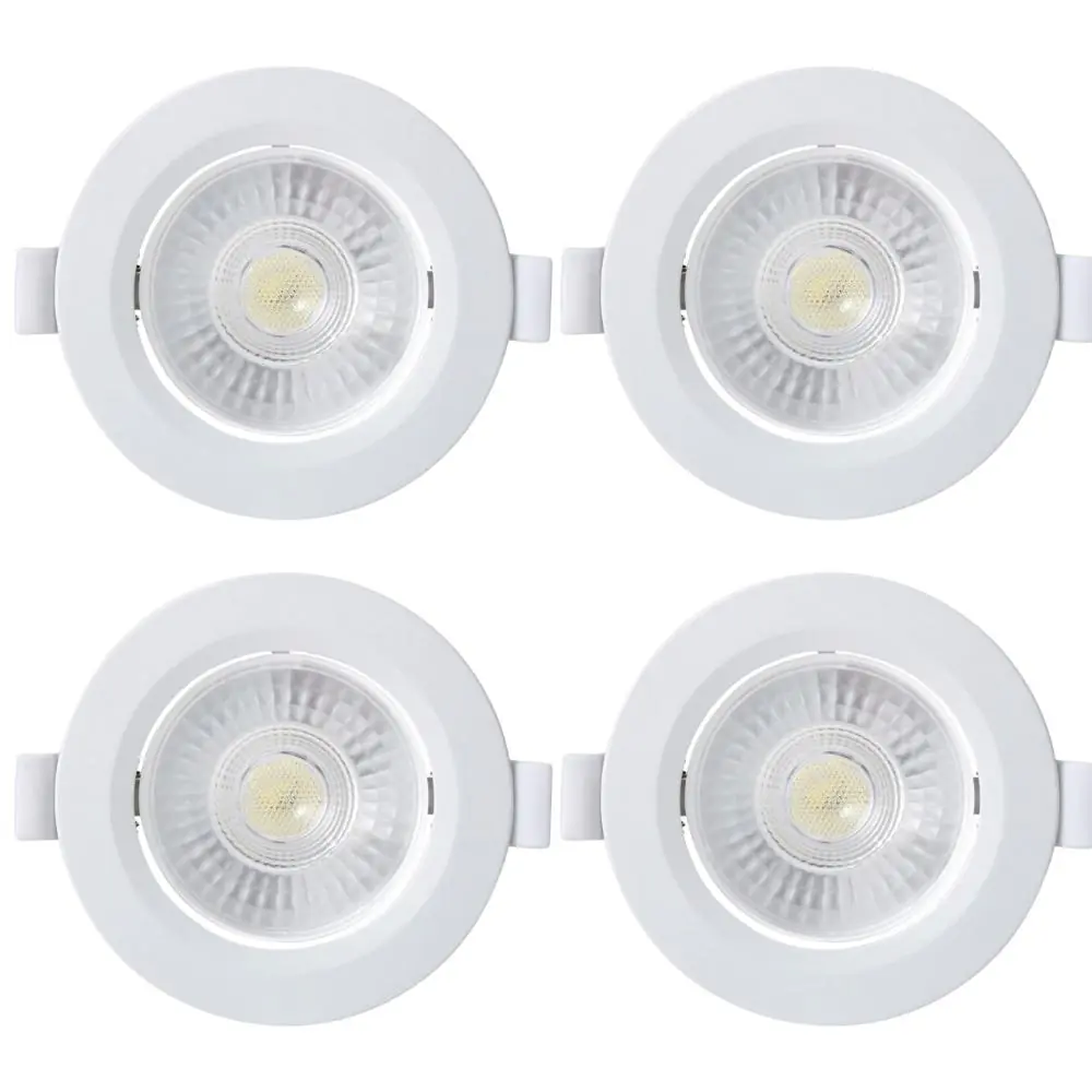 Kit 4 Spot Embutir Taschibra Alltop Redondo Led 10w 3000k