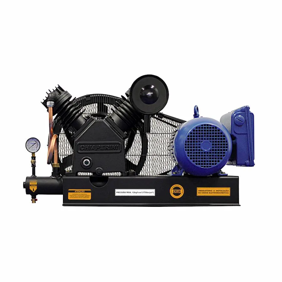 Compressor De Ar A.pressão Base Tri 5hp 220/380 Chiaperini
