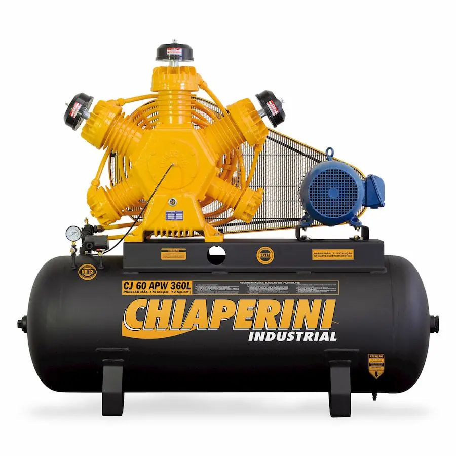 Compressor De Ar A.pressão Tri Contínuo 15hp 360l Chiaperini
