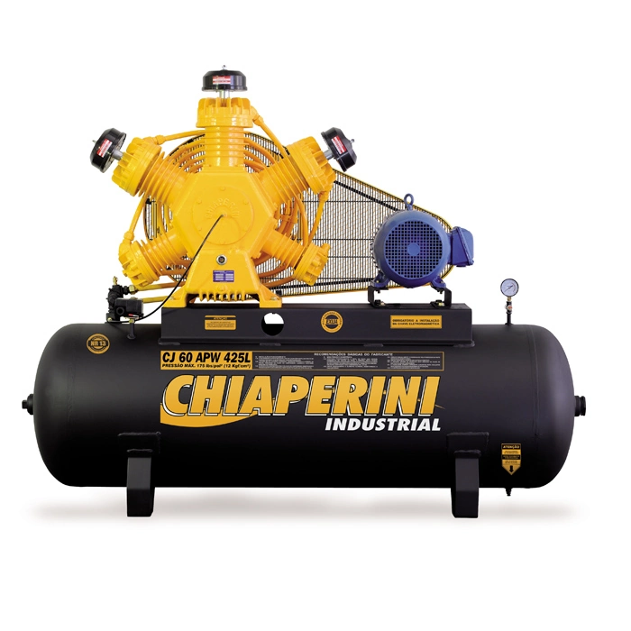 Compressor de Ar Alternativo Pistão Chiaperini 425L 15HP 220V (380V) CJ 60 APW Industrial