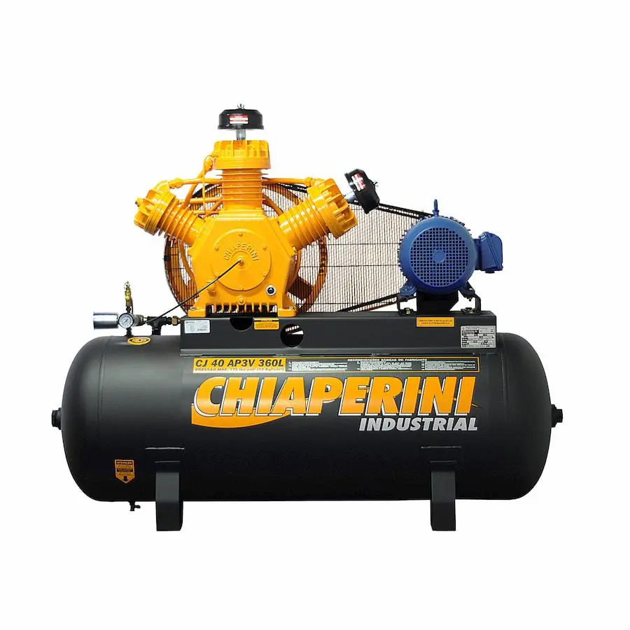 Compressor De Ar A.pressão Tri Contínuo 10hp 360l Chiaperini