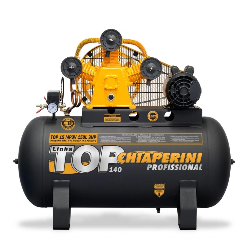 Compressor Ar Top15Mp3V 150L C/Mt 3Hp 220/380 - Chiaperini