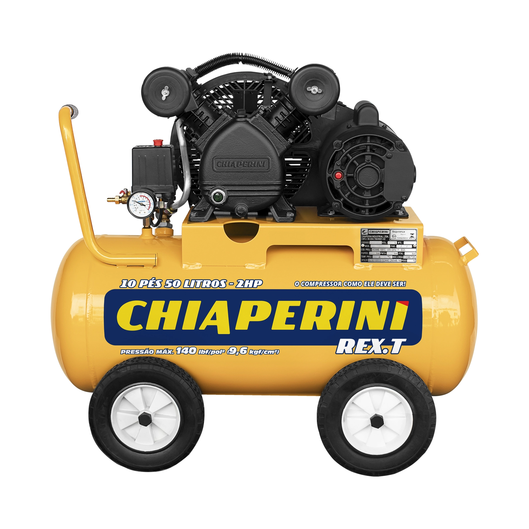 Compressor de Ar Chiaperini 50L 2HP Bivolt 10 PÉS