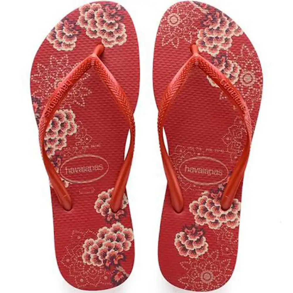 Sand Havaianas Slim Organic 33/34 Vermelho Apache