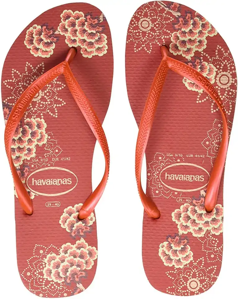 Sand Havaianas Slim Organic 37/38 Vermelho Apache