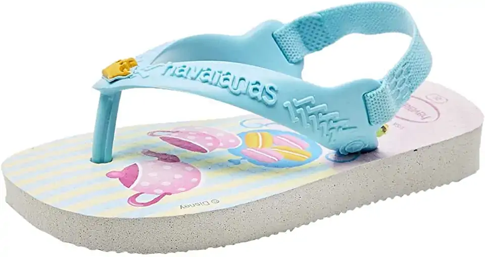 Chinelo Hav New Baby Disney Princess Branco/ice Blue/ice Blue 23/24