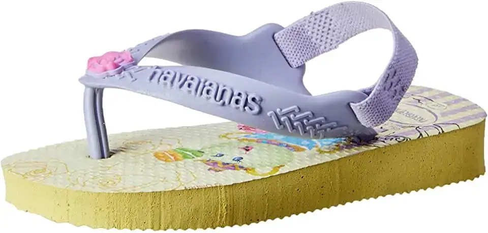 Chinelo Hav New Baby Disney Princess Amarelo Polen/lavanda 22