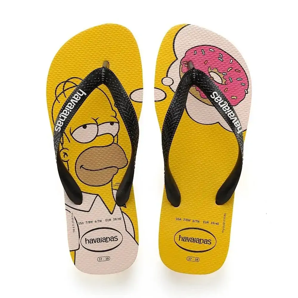 Chinelo Hav Simpsons Amarelo Banana 35/6