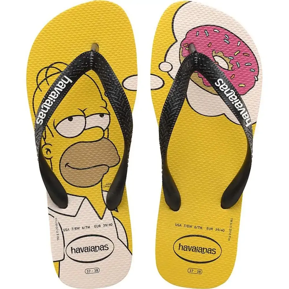 Chinelo Hav Simpsons Amarelo Banana 37/38