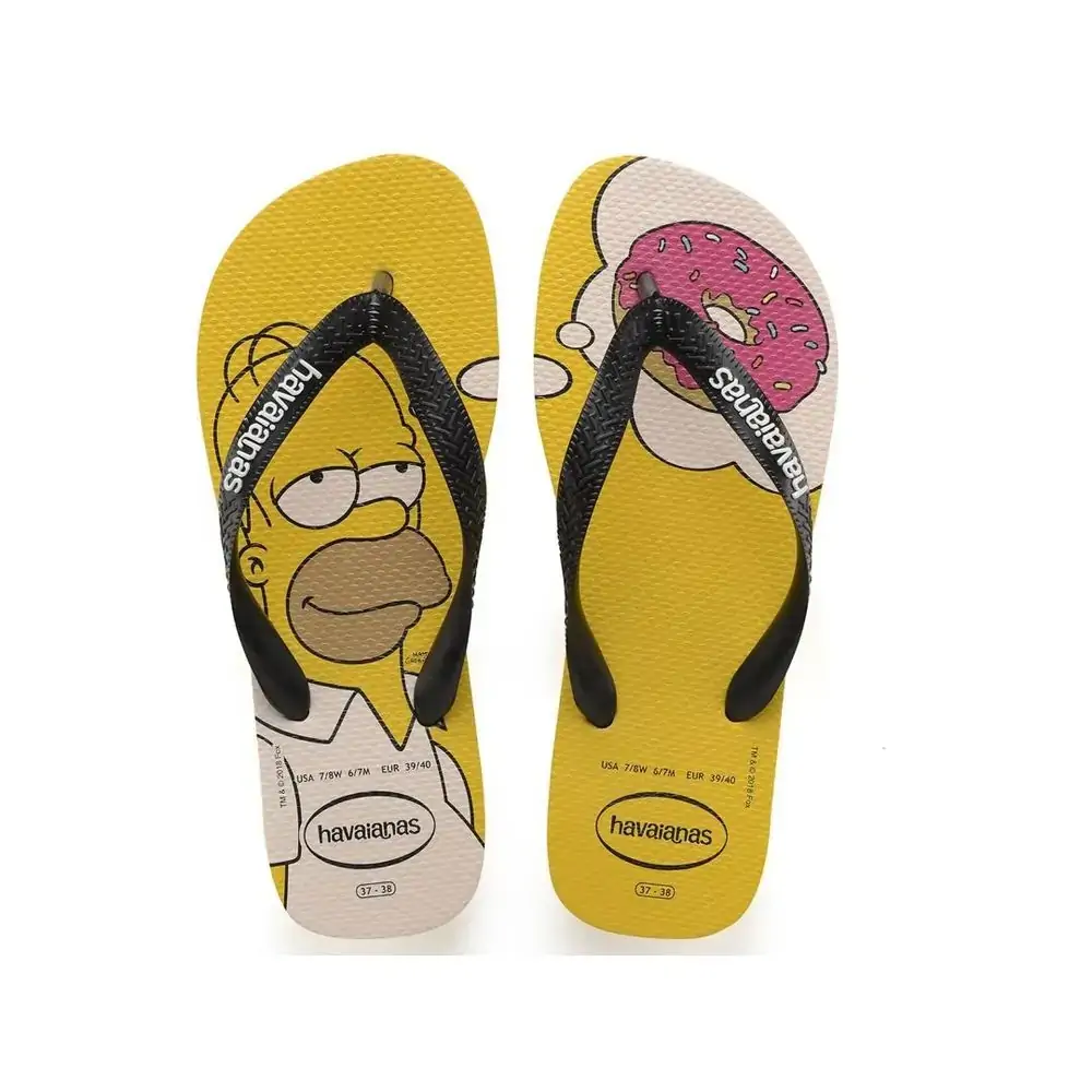 Chinelo Hav Simpsons Amarelo Banana 41/42