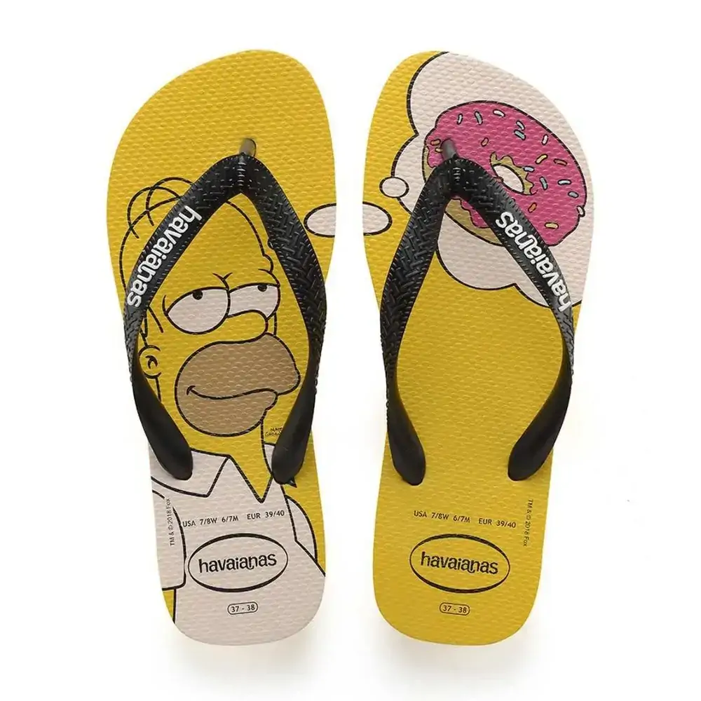 Chinelo Hav Simpsons Amarelo Banana 43/44