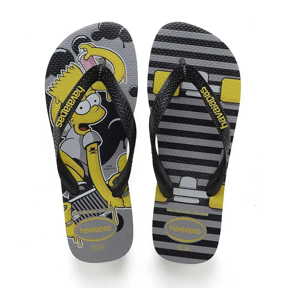 Sand.havaianas Simpsons Cinza Aco N 41/42