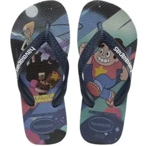 Chinelo Inf Havaianas Cartoon Az Indico
