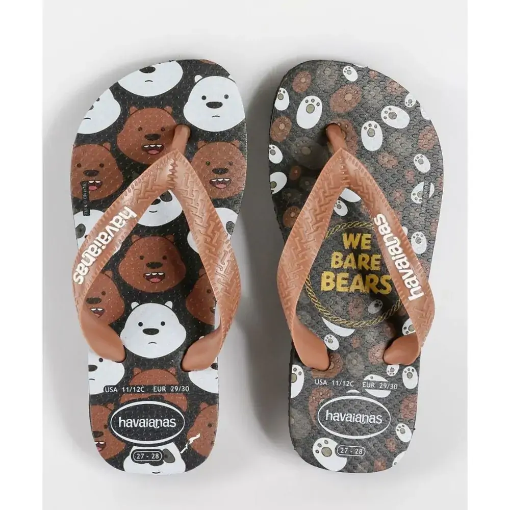 Chinelo Hav Kids Cartoon Preto/ferrugem 31/32
