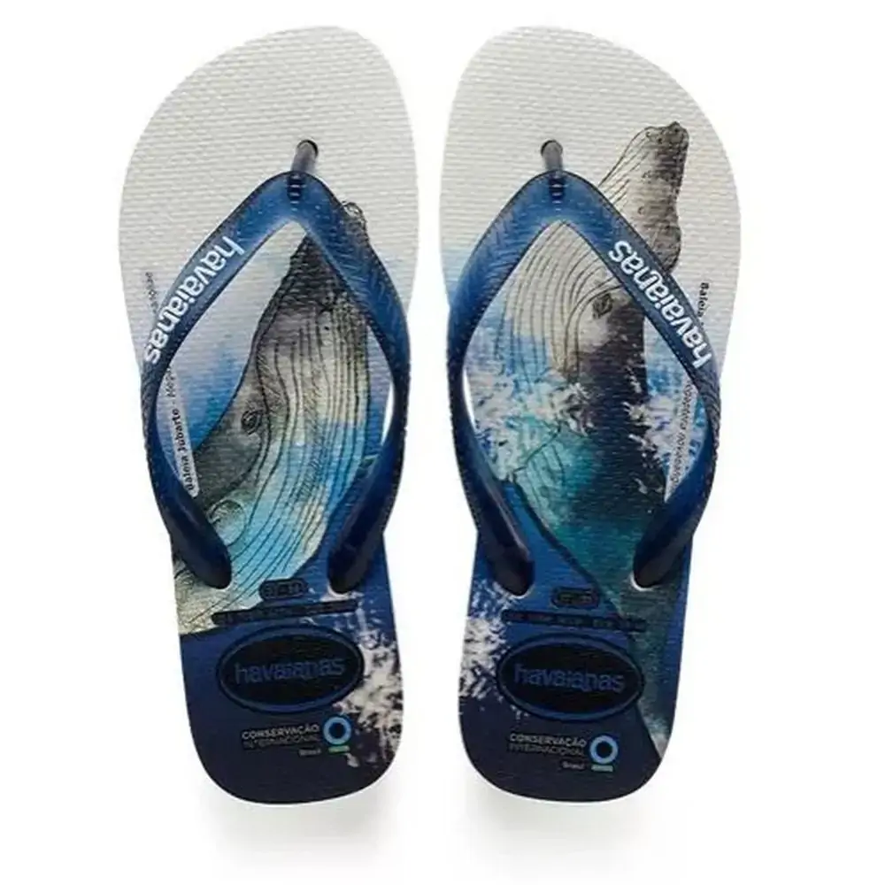Sandalia Havaianas Conserv.internac.37/38 Bco/marinho