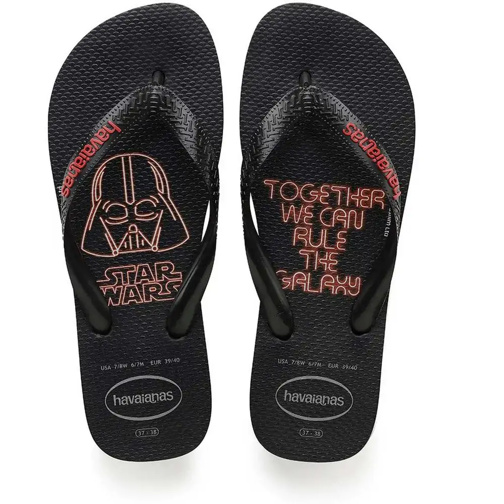 Sandalia Havaianas Star Wars 43/44 Pto/verm.