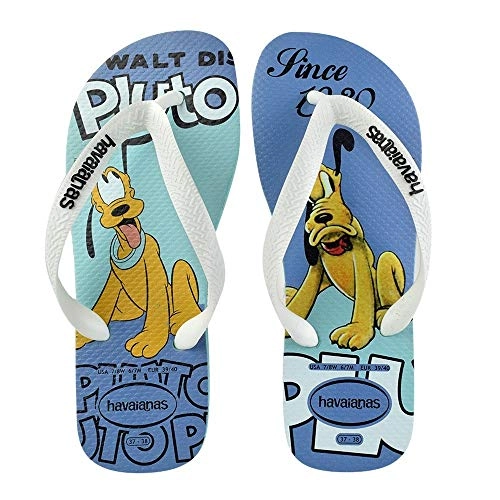 Chinelo Ad Havaianas Disney Sthilish Ice Blue
