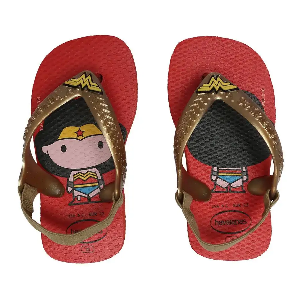 Chinelo Hav New Baby Herois Morango 25/26
