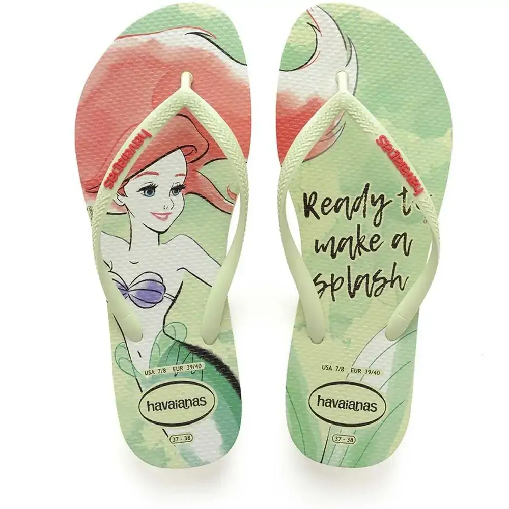 Sand Havaianas Slim Princesas 35/36 Verde Maca