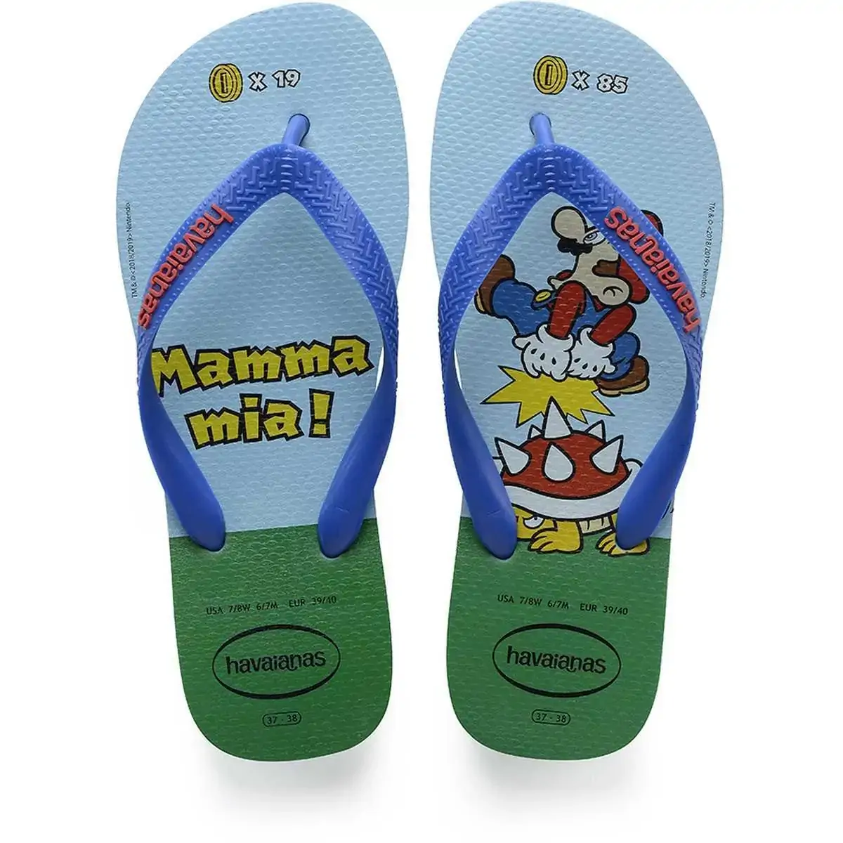 Sand Havaianas Mario Bros Cf Azul 35/36