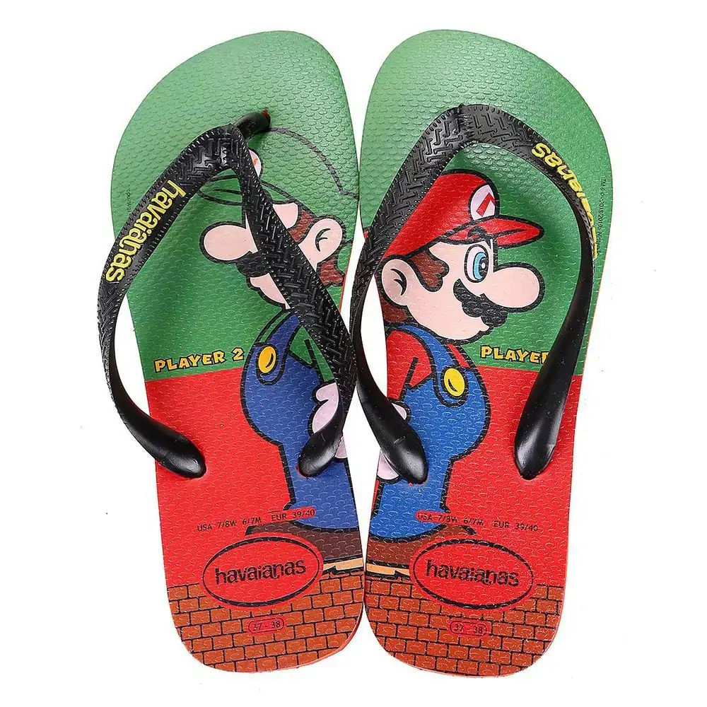 Chinelo Ad Havaianas Mario Bros Ice Blue