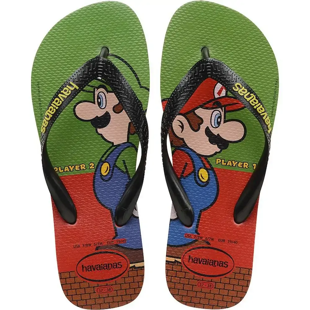 Chinelo Ad Havaianas Mario Bros Morango