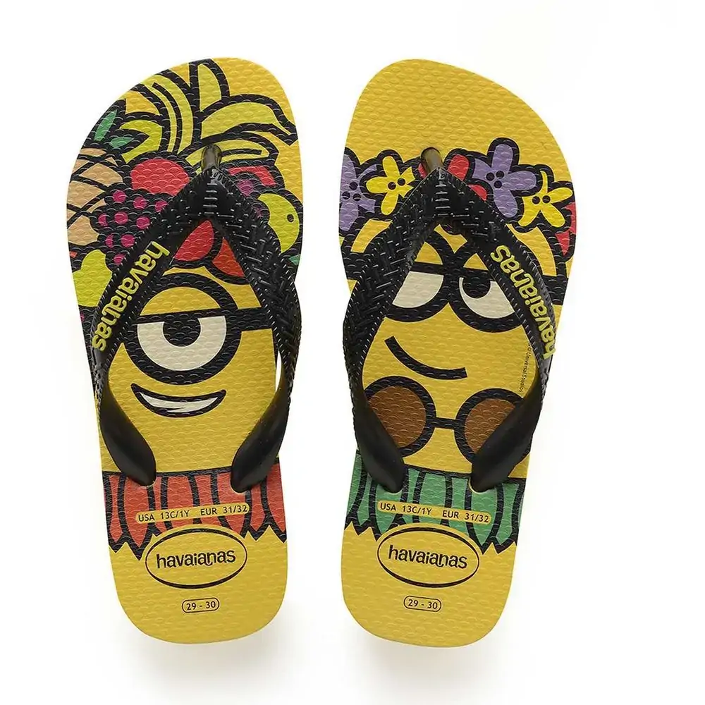 Chinelo Hav Minions Amarelo /preto/amarelo 37/38