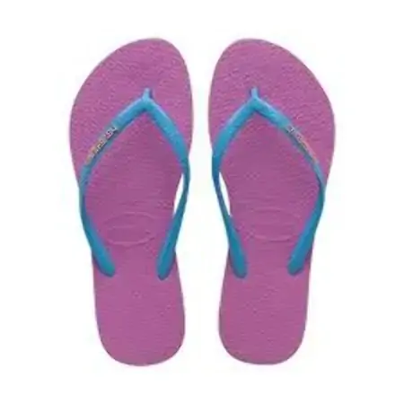 Chinelo Ad Havaianas Slim Logo Pop Up 7682ma Ice Turquesa