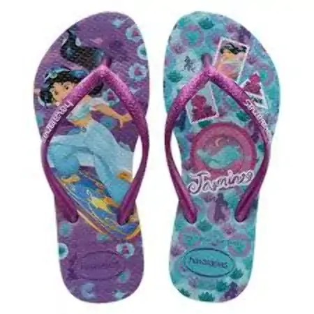 7007018 Sandalias Havaianas Kds Slim Princess Gd J2 Sandalias Havaianas Kids Slim Princess Lavanda/p
