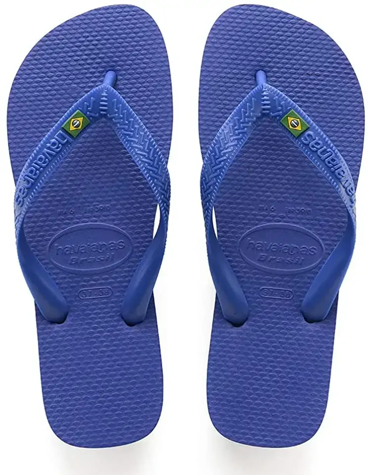 Chinelo Azul Naval Brasil Havaianas N° 33/34