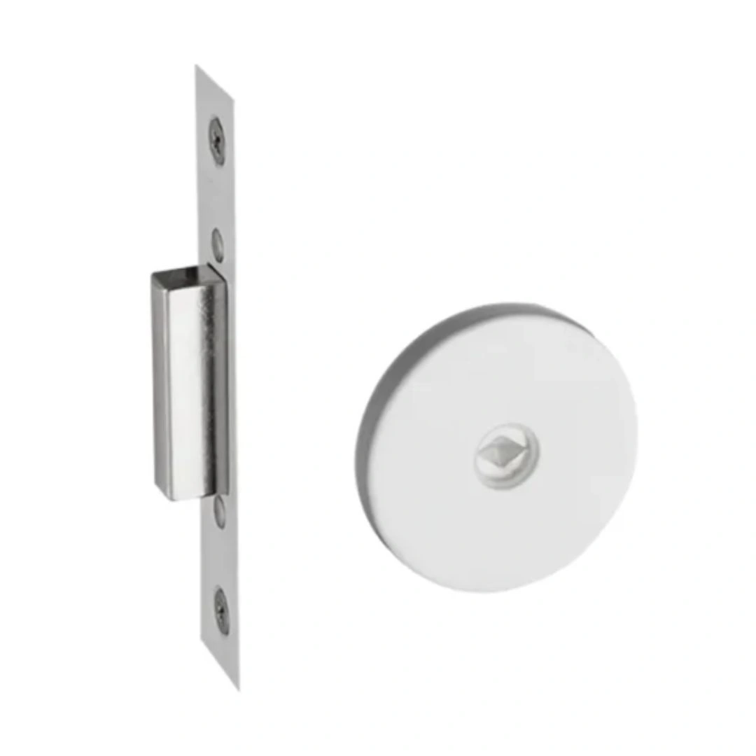 Fechadura Porta Trava Tetra Redonda Ix 1000 Br Pado Branco