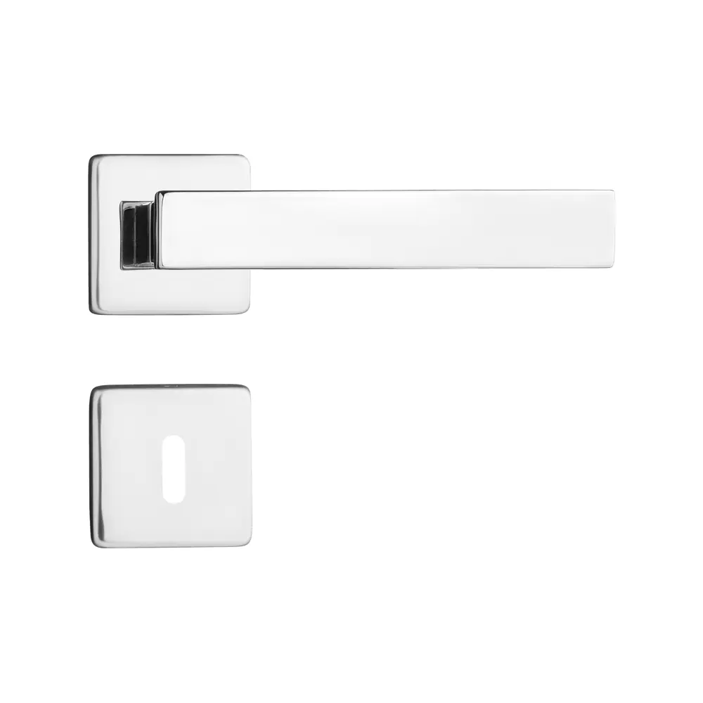 Fechadura Retro Em Inox Polido Interna