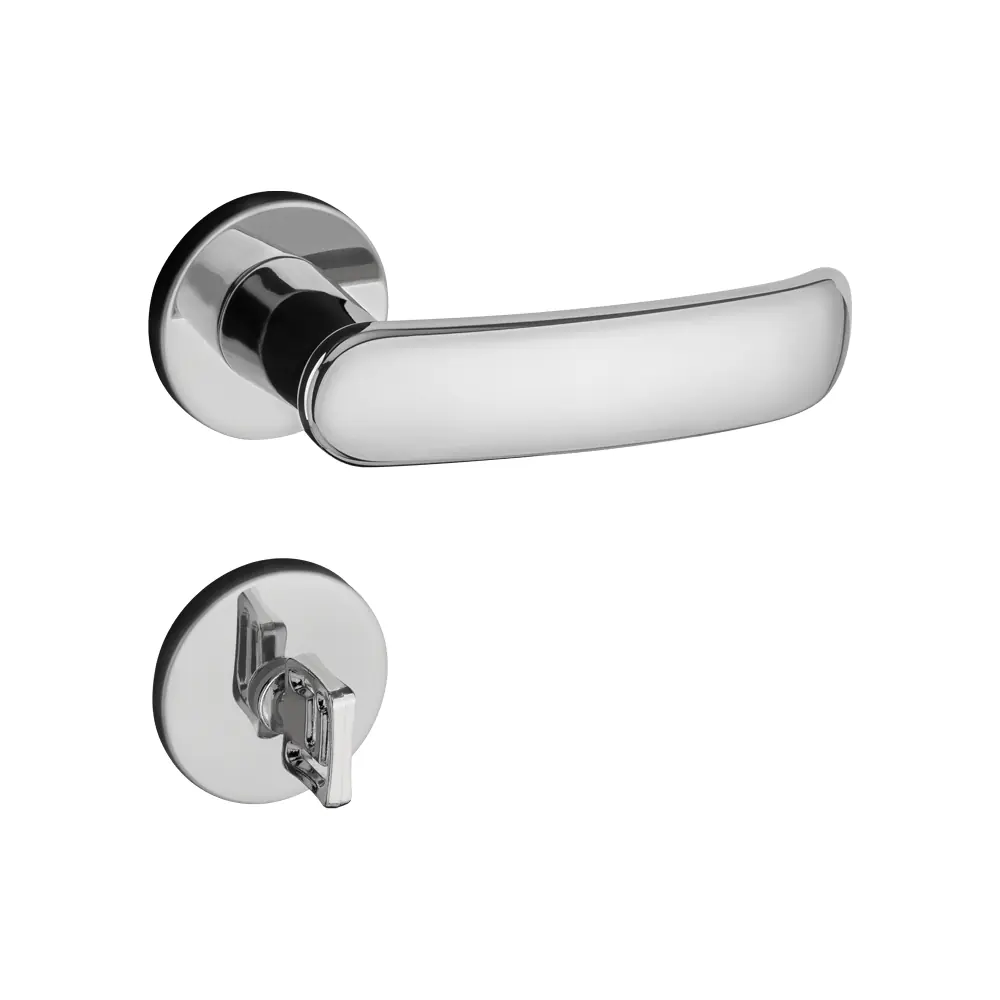 Fechadura Madrid Cromado Premium Banheiro