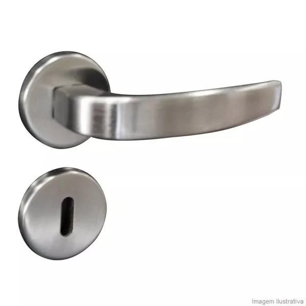 Fechadura Vic Cromo Acetinado Interna Cromo Acetinado
