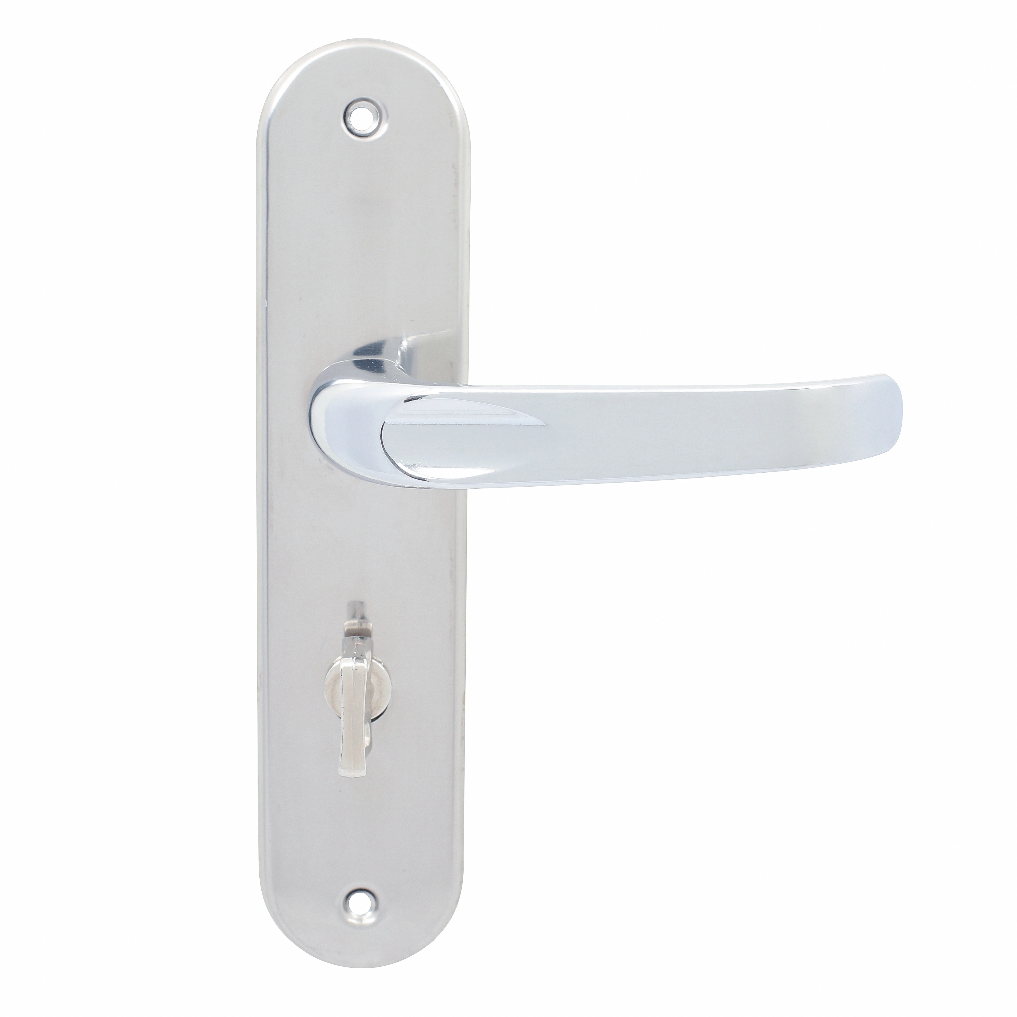 Fechadura para Porta do Banheiro Pado Evidence Cromado 40mm Chave Simples