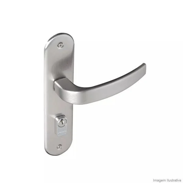 Fechadura Vic Cromo Acetinado Externa Cromo Acetinado