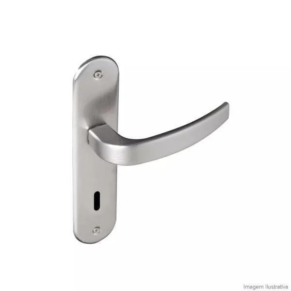 Fechadura Vic Cromo Acetinado Interna Cromo Acetinado
