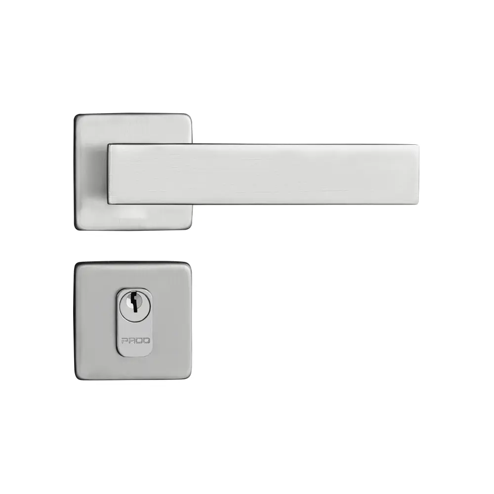 Fechadura Pado Externa Quadra Cromo Acetinado 40mm
