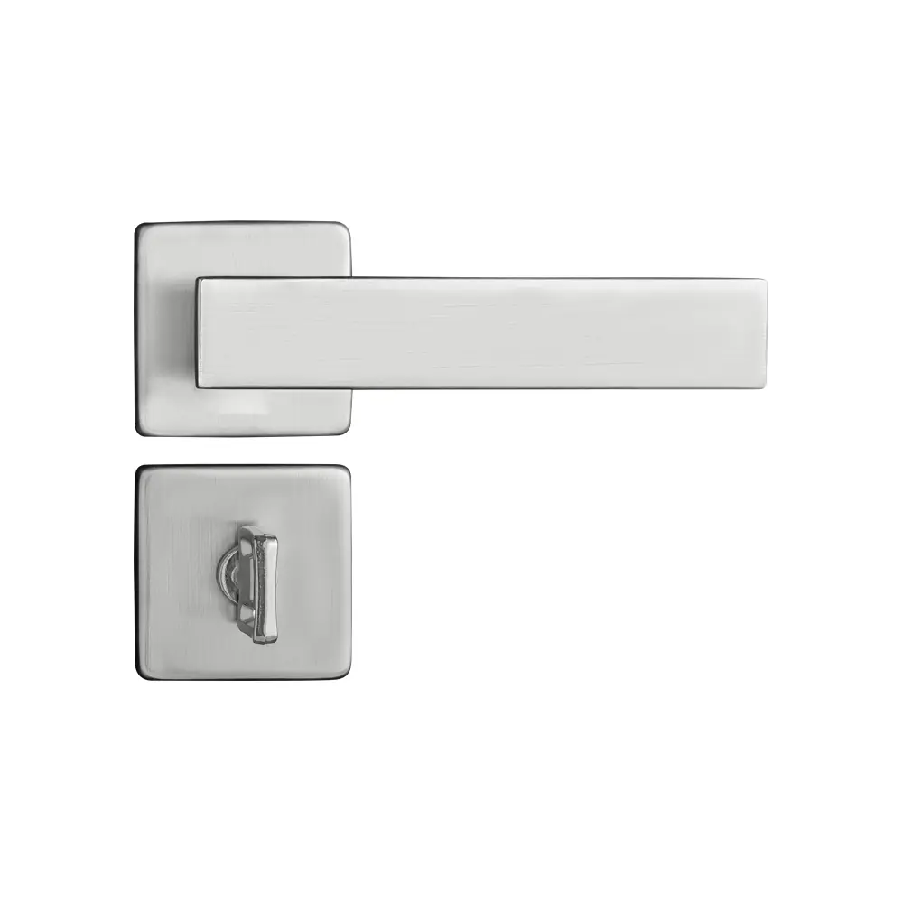 Fechadura Pado Banheiro Quadra Cromo Acetinado 40mm