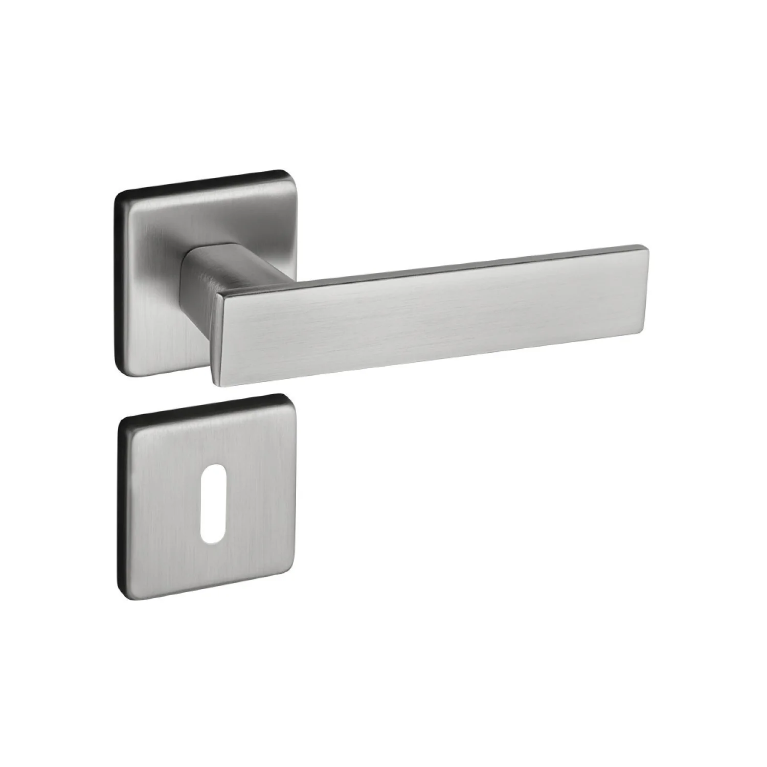 Fechadura Quadra Cromo Acetinado Interna Cromo Acetinado
