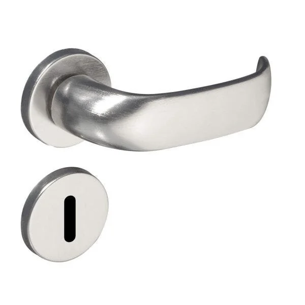 Fechadura Contemporânea Cromo Acetinado Interna Cromo Acetinado