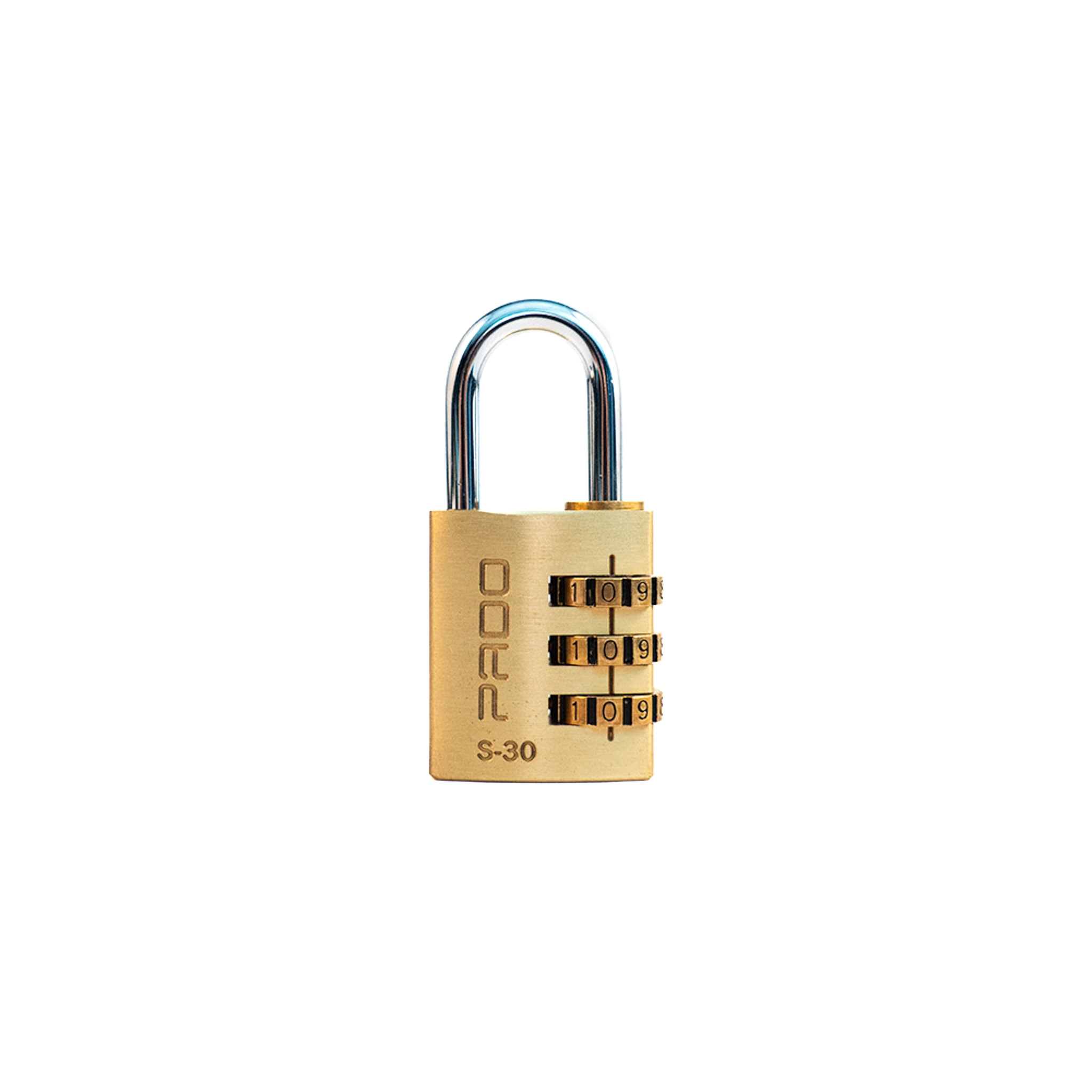 Cadeado Segredo 30mm Haste Simples Latão Dourado 52019523 Pado