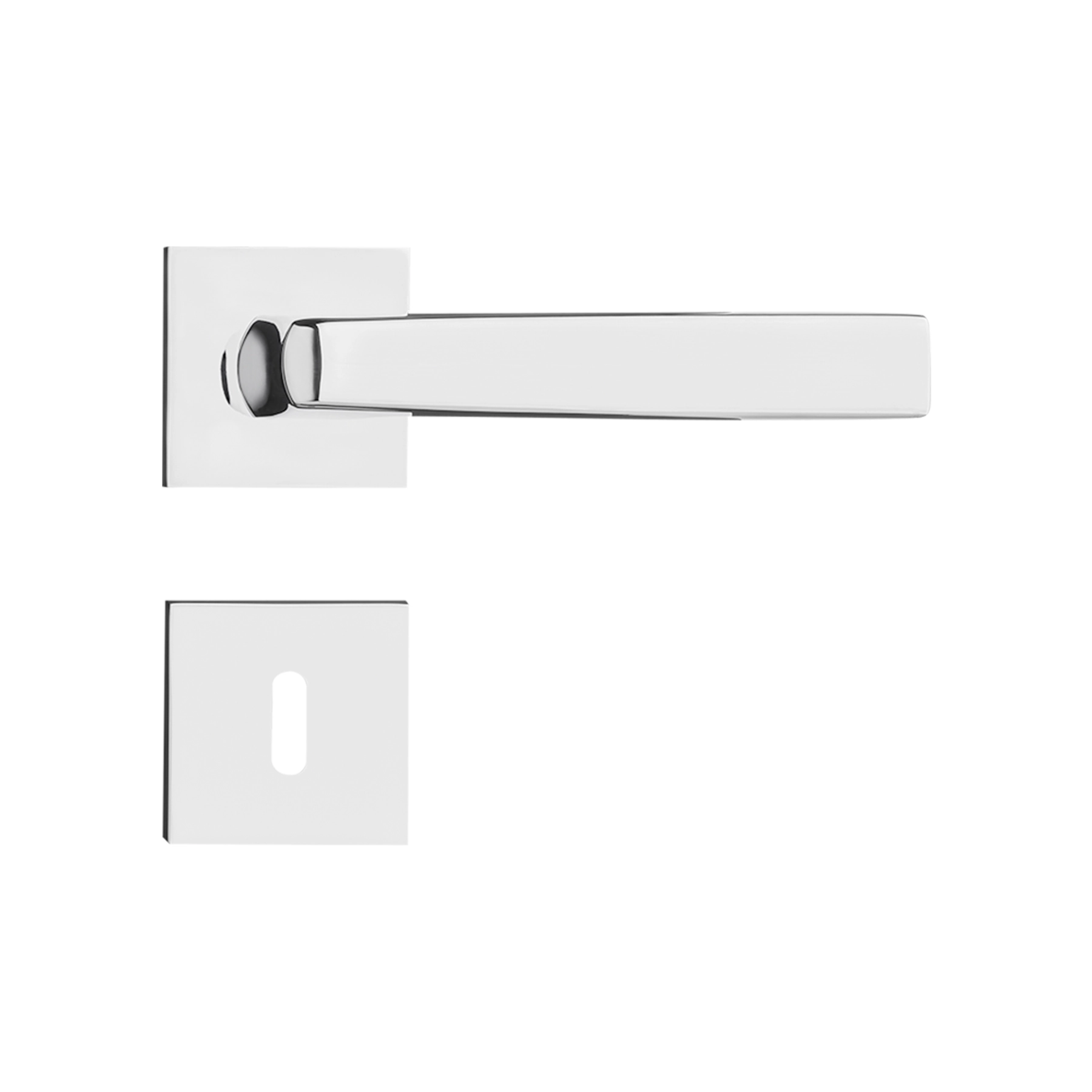 Fechadura para Porta Interna Pado Acqua Star Cromado 55mm Aço Inox Chave Simples