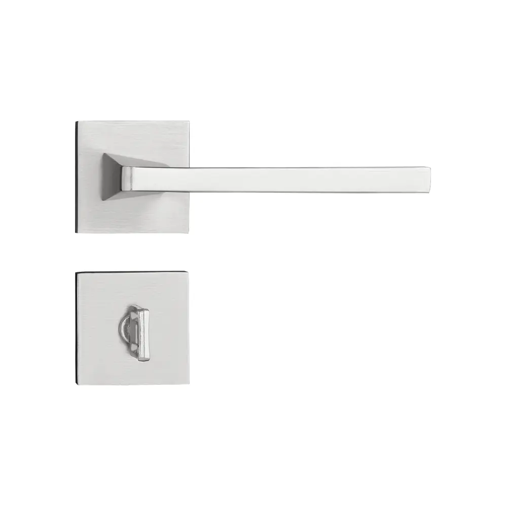 Fechadura Karli Cromo Acetinado Para Banheiro