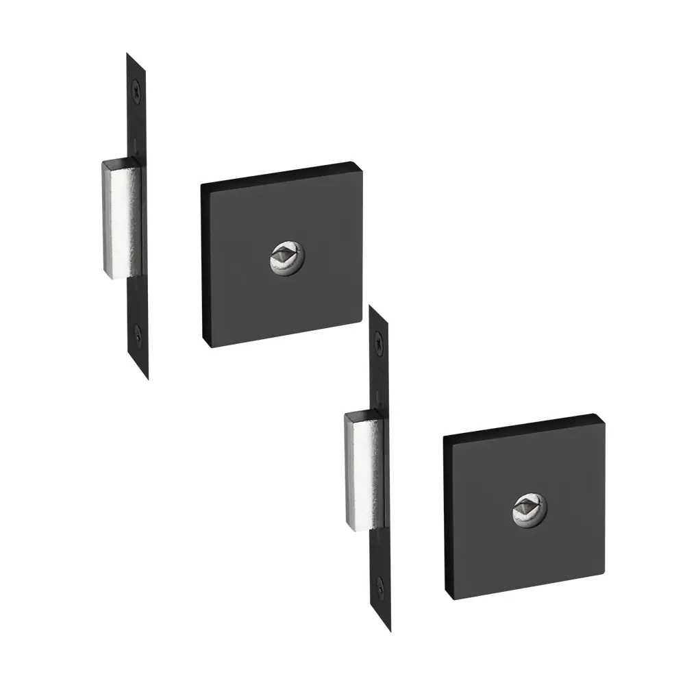 Par De Travas Tetra Zamac 11500 Roseta Quadrada Preto