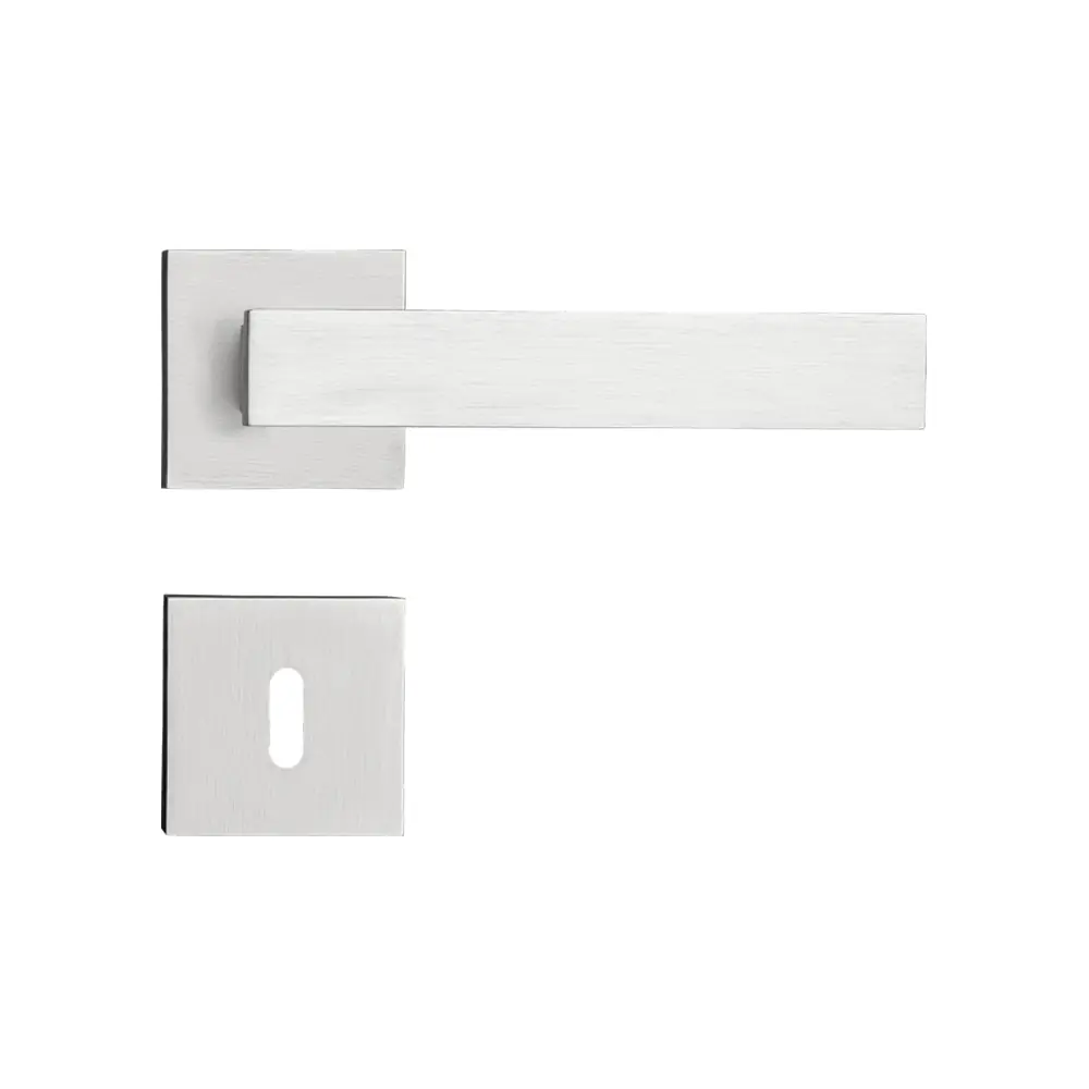 Fechadura Retro Cromo Acetinado Interna