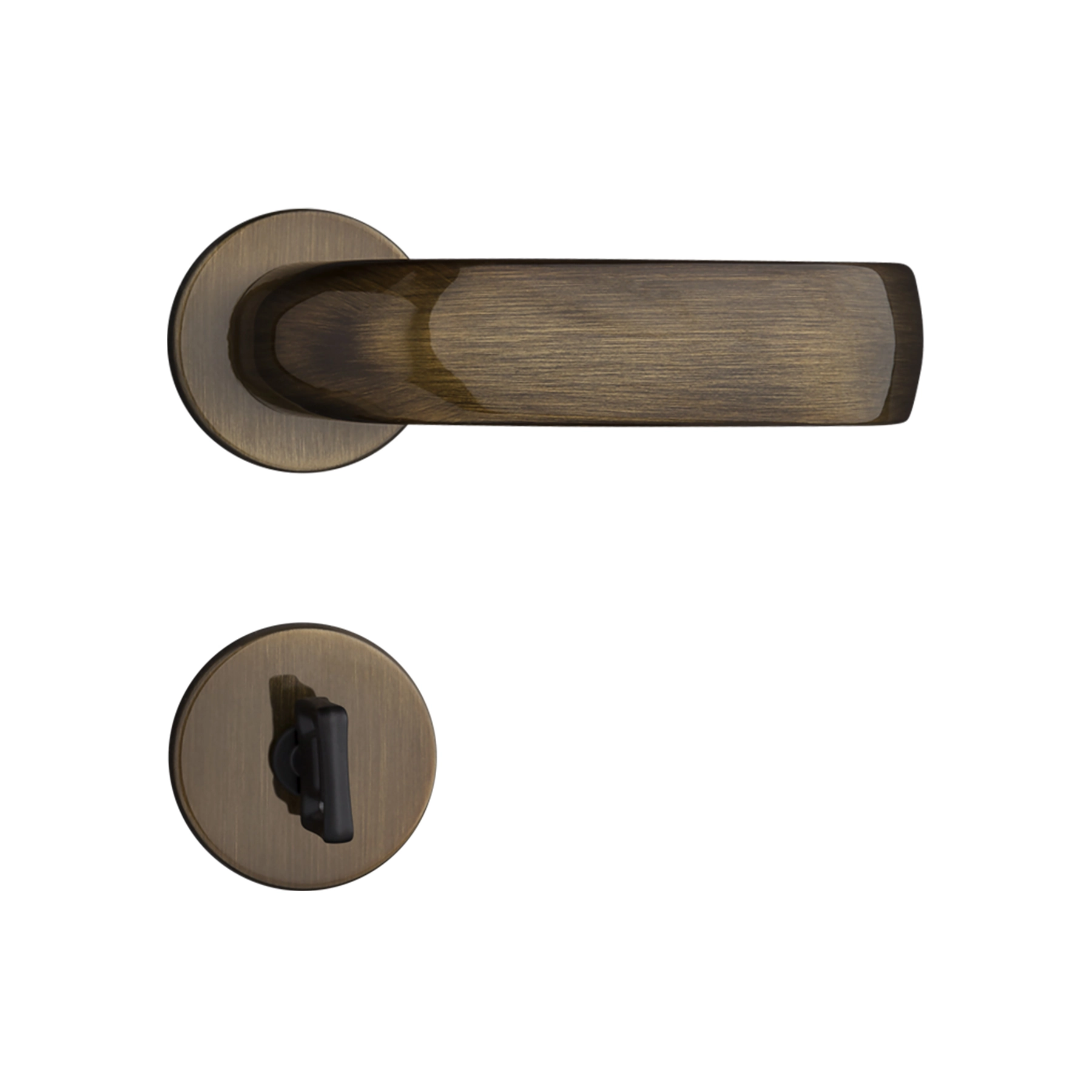 Fechadura Pado para Porta do Banheiro Antique 40mm Chave Simples Contemporânea