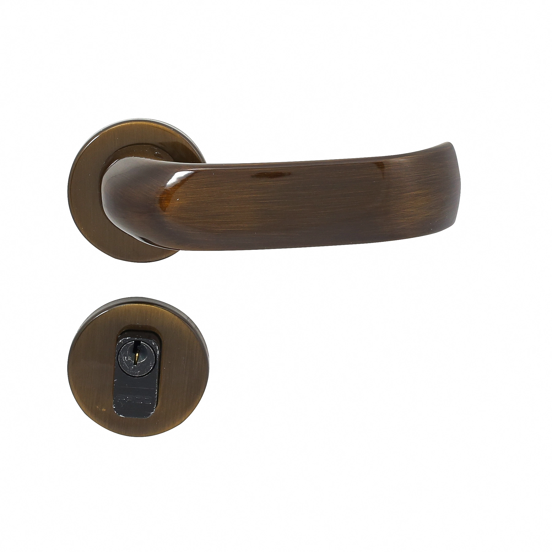 Fechadura Pado para Porta de Entrada Antique 40mm Chave Simples Contemporânea